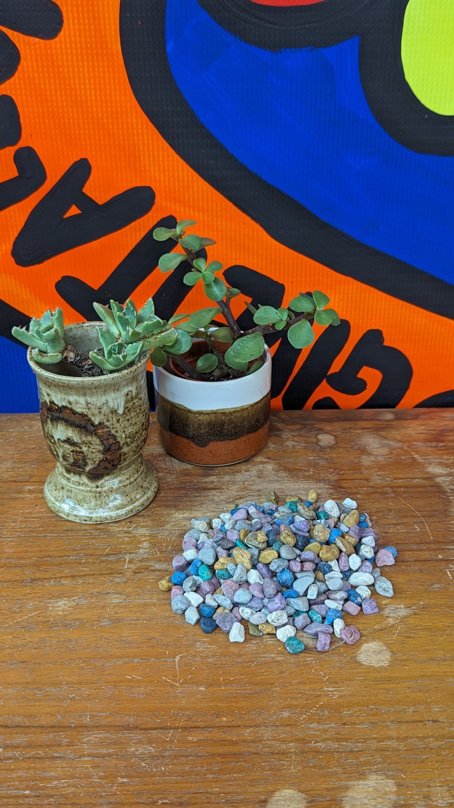 Top Dressing: rainbow gravel