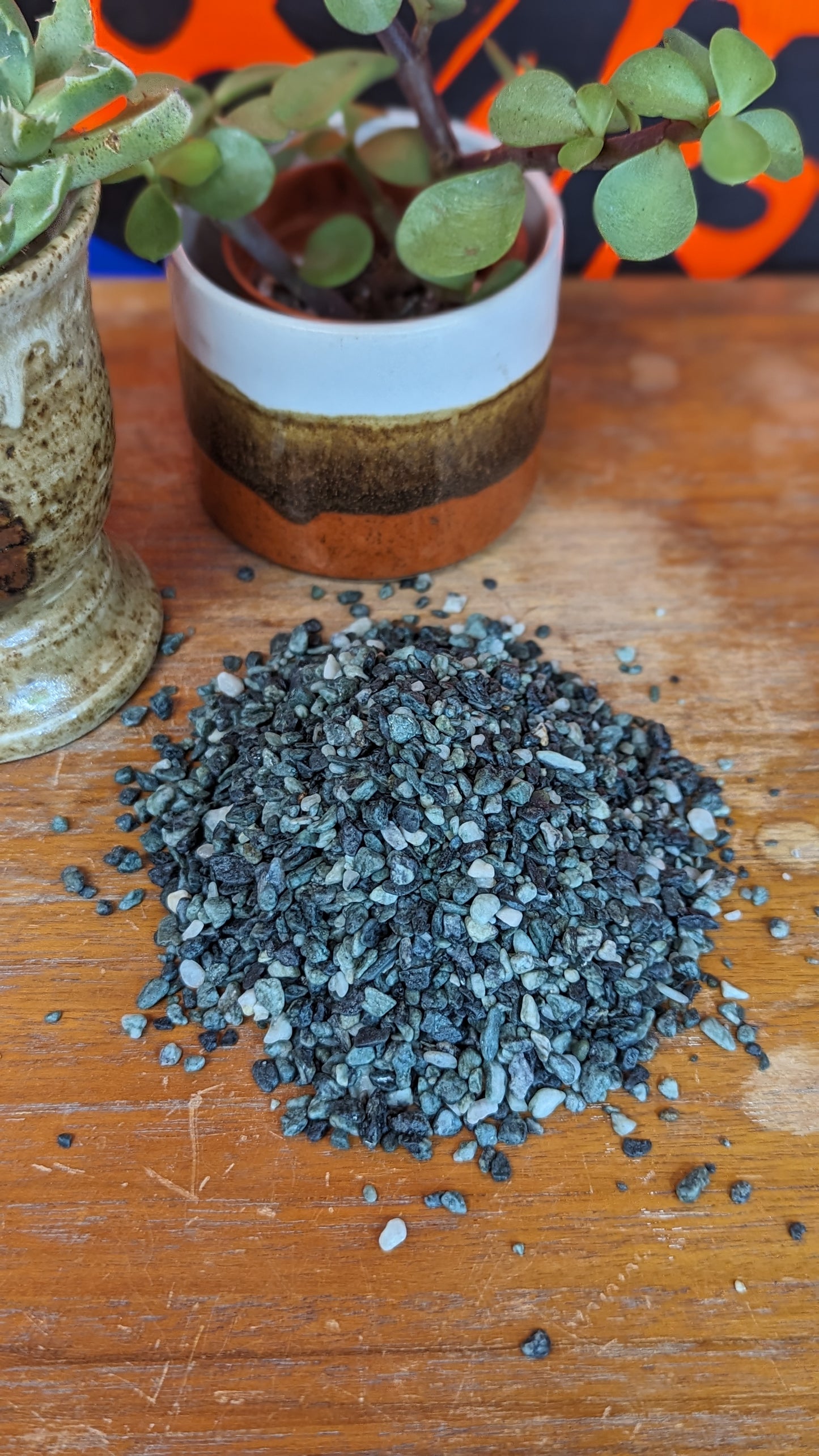 Top Dressing: blue aquarium gravel