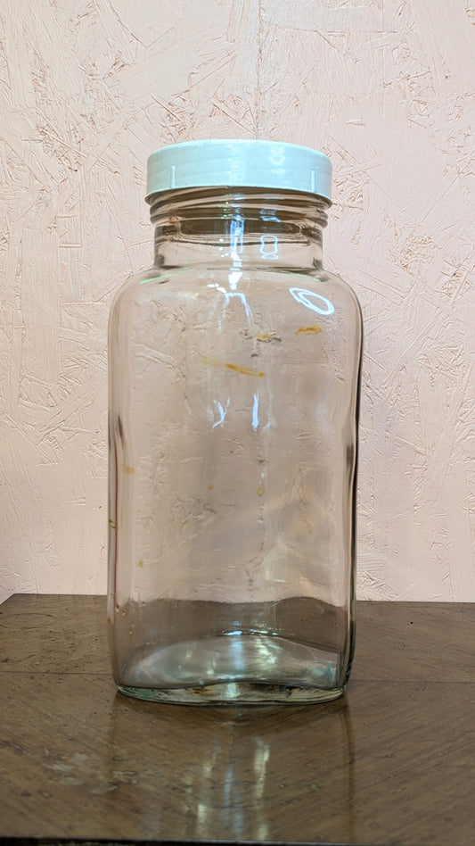 Vintage glass sweet jar 30cm
