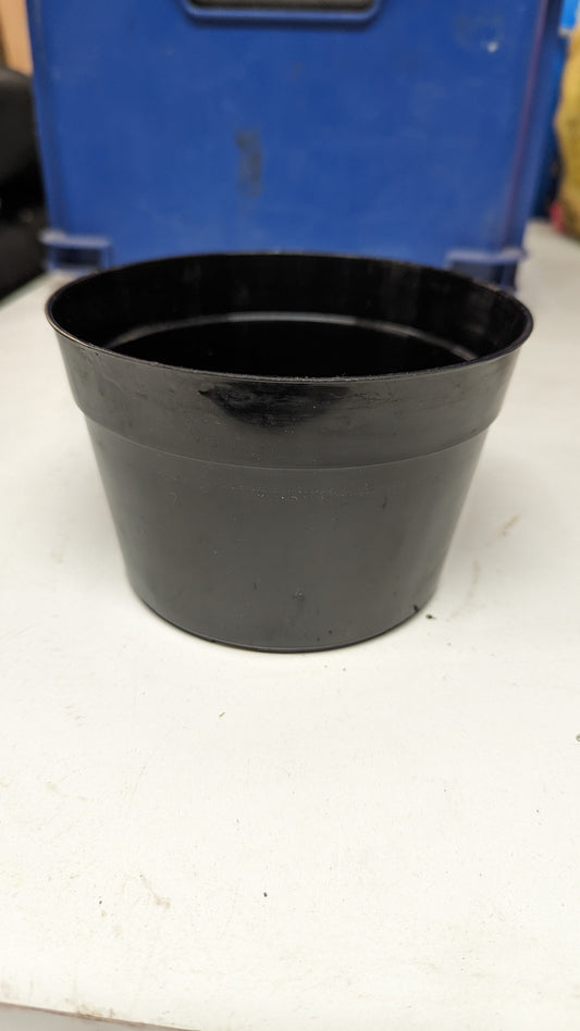 B.E.F. Growers Pot Black - 14cm (5.5 inch) Round Shallow