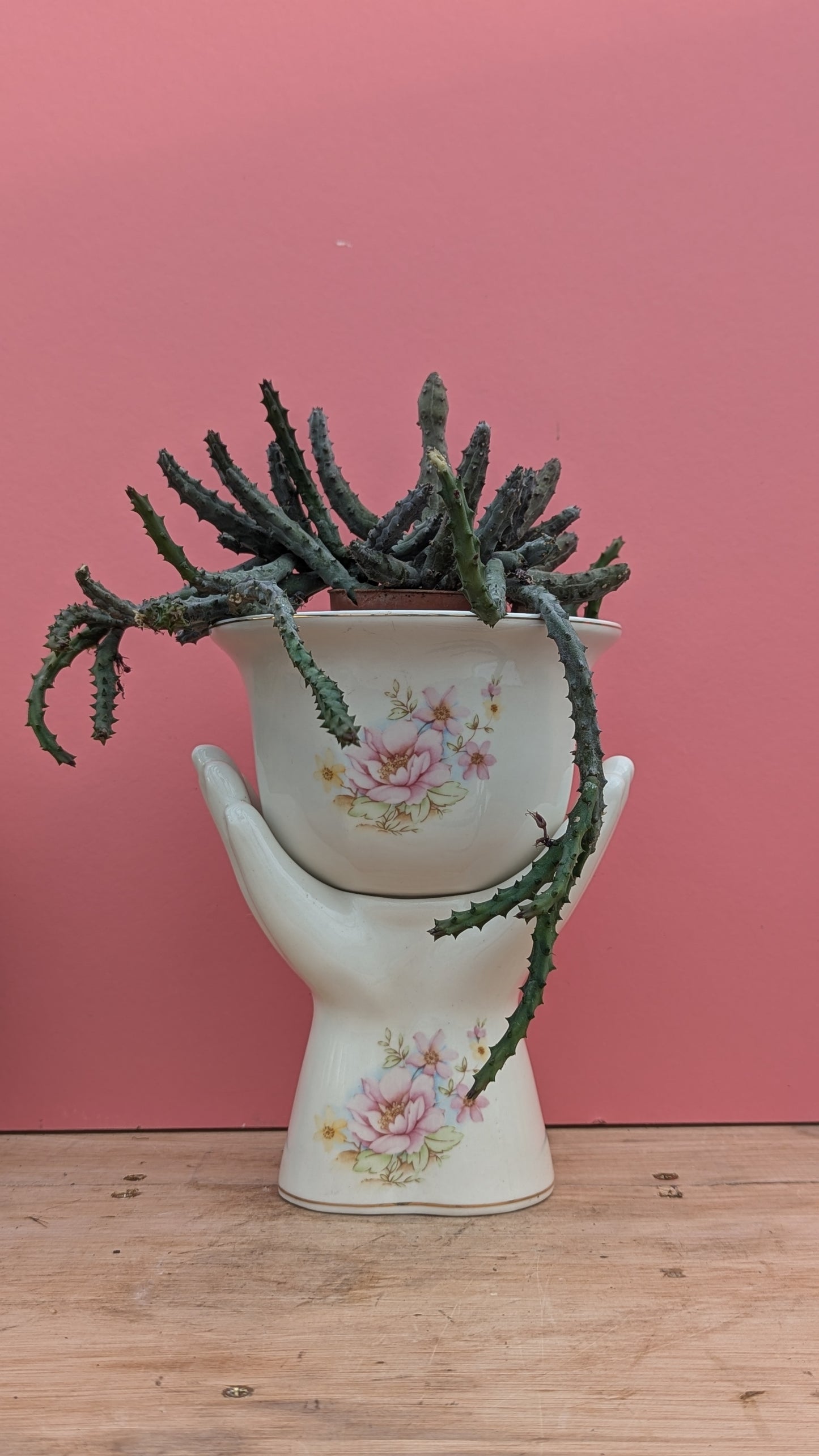 Vintage pot + jardiniere