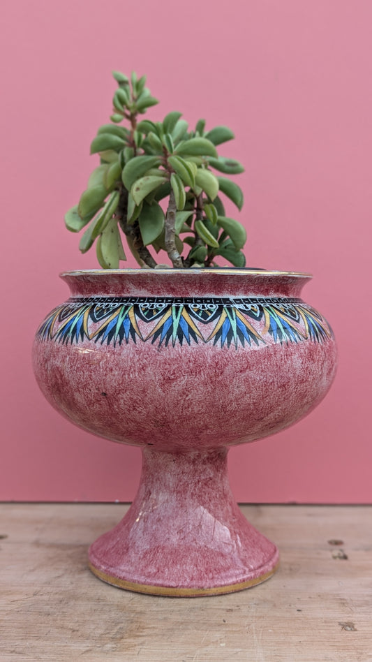 Royal Winford pot in pink/blue