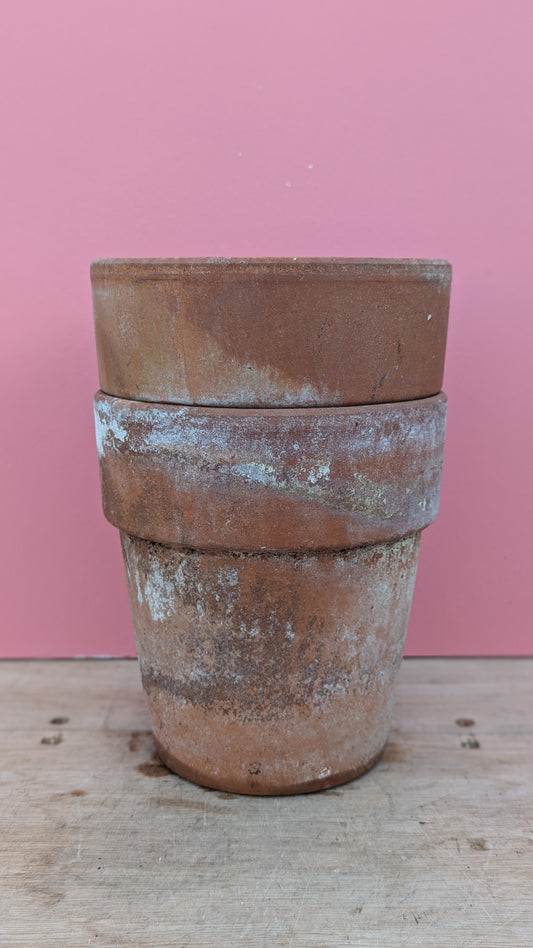 Terracotta pot tall lipped - 16cm