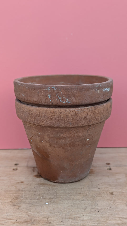 Terracotta pot plain lipped - 23cm