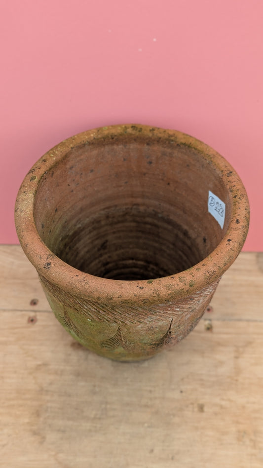 Vintage terracotta pot B - 19.5cm