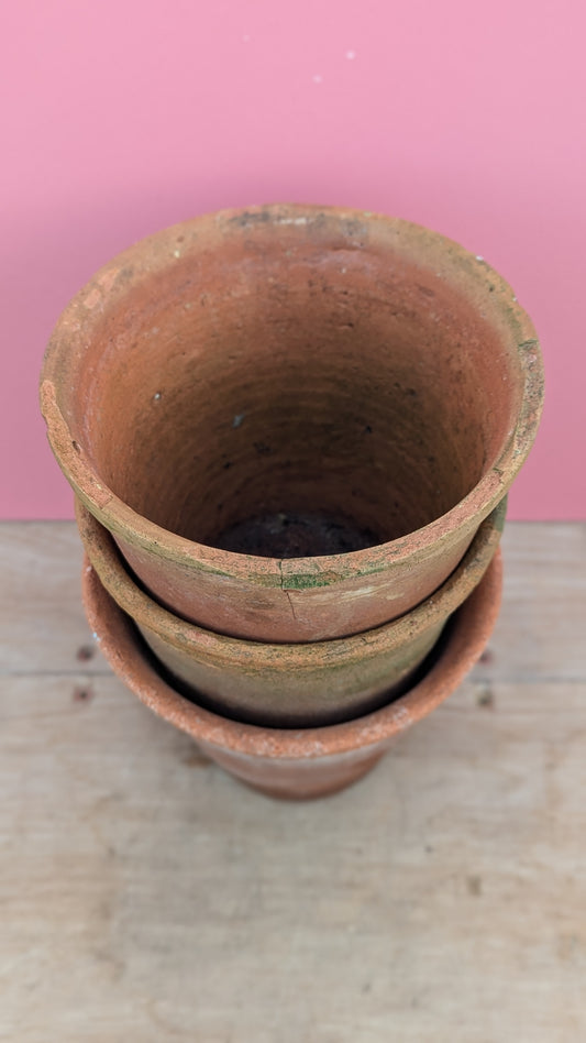 Vintage terracotta pot F - 17cm