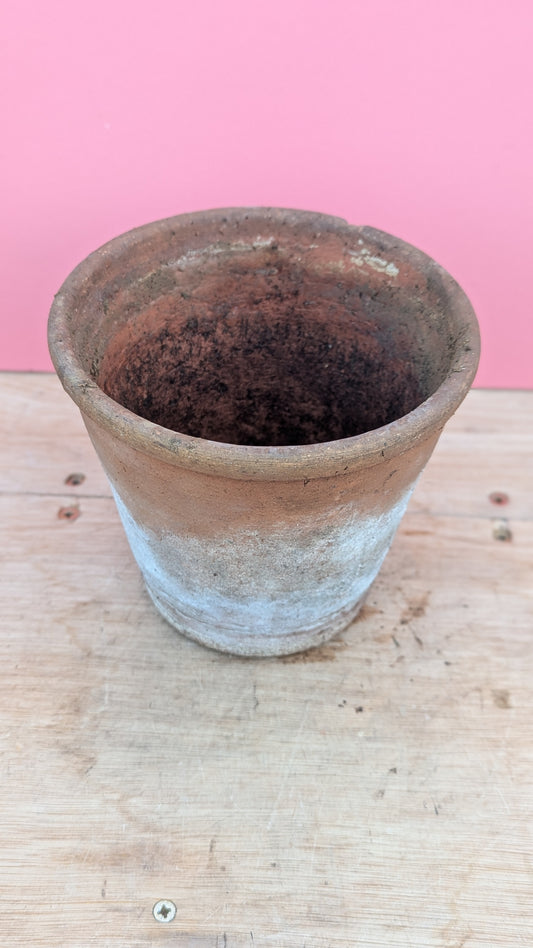 Vintage terracotta pot L - 16cm