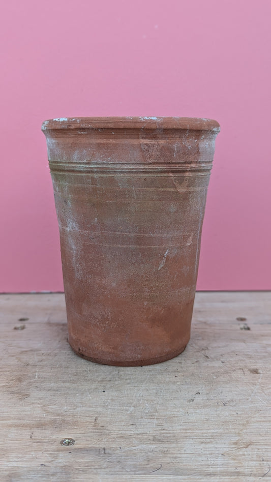 Vintage terracotta pot U - 13.5cm