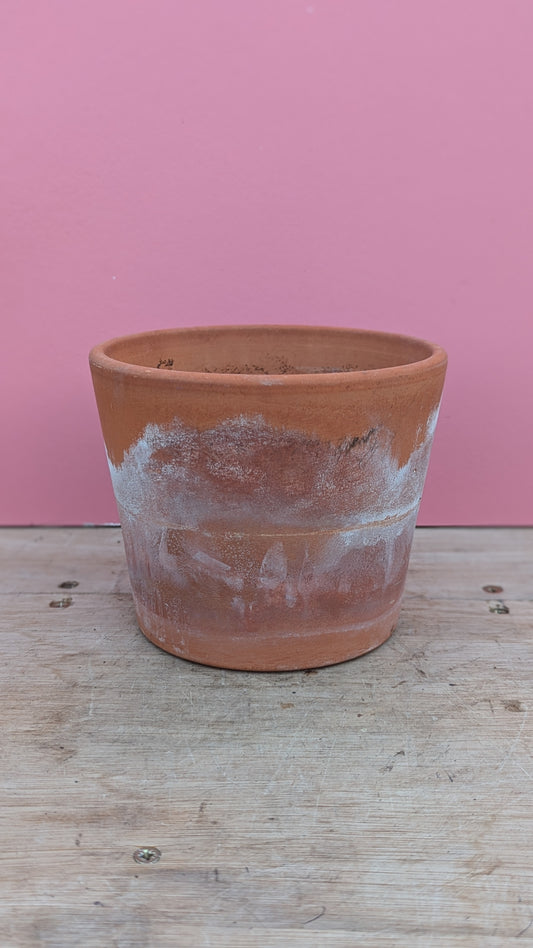 Vintage terracotta pot X - 15cm